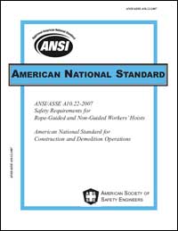 ANSI/ASSE A10.22-2007 Safety Requirements for Rope