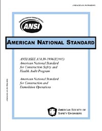 ANSI/ASSE A10.39-1996(R2005) Construction Safety and Health Audit Program