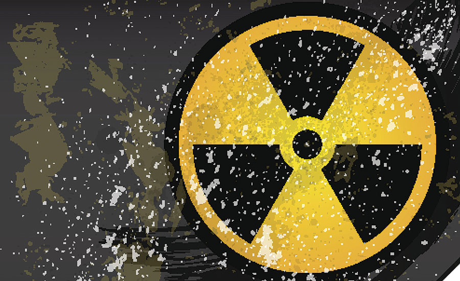 The symbol for radioactivity is universally known and helps create awareness and safety about radioactive situations