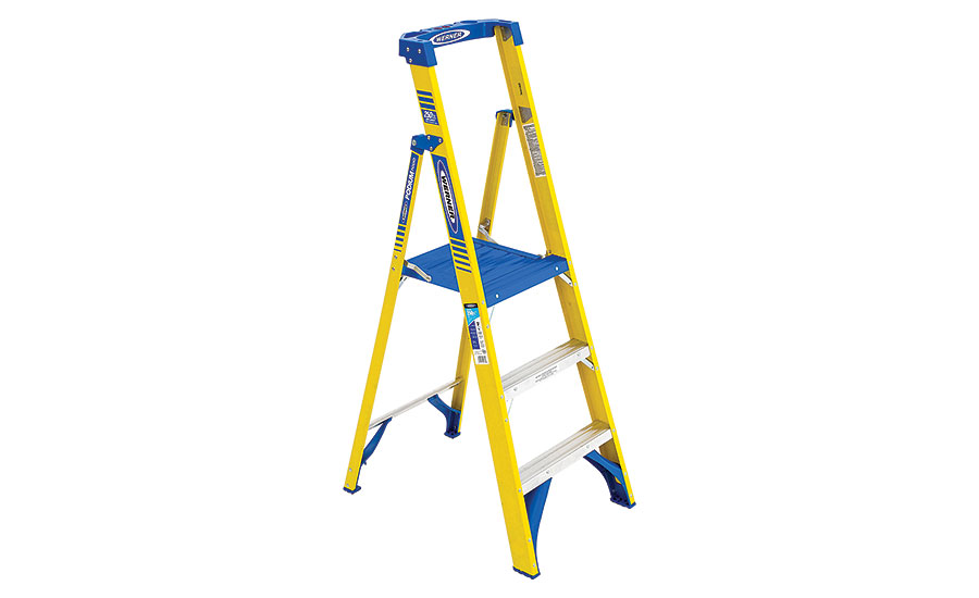 Podium fiberglass ladder