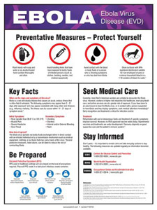 Accuform Signs Ebola information posters