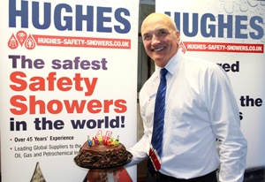 Tony Hughes Managing Director of Hughes Safety Showers marks another important milestone in the companyÃ¢â‚¬â„¢s progress.