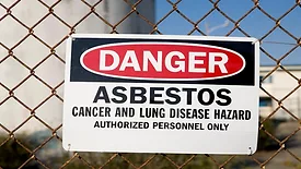 Asbestos warning