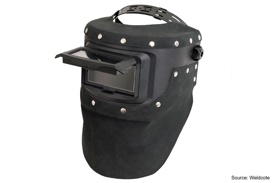 Weldcote Leather Flip-Front Helmet | ISHN