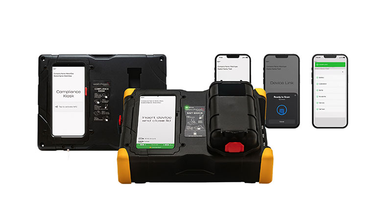 Connected safety monitoring devices with mobile app interfaces.