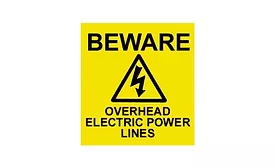 electrical warning sign