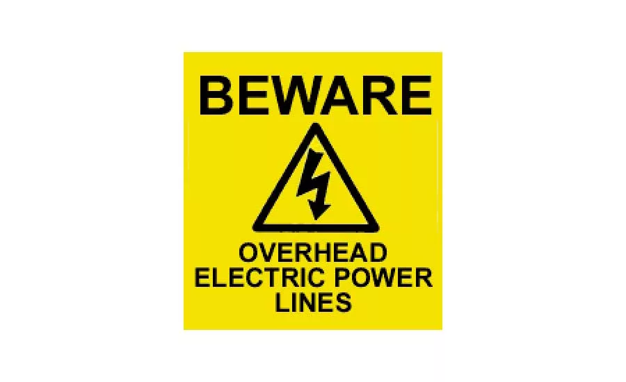 electrical warning sign