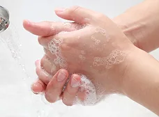 washing hands