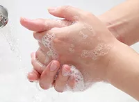 washing hands