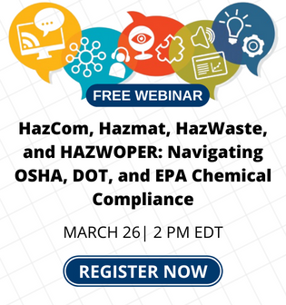 Navigating OSHA, DOT and EPA Chemical Compliance