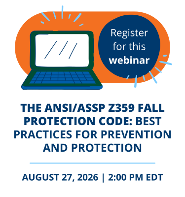 The ANSI/ASSP Z359 Fall Protection Code Webinar
