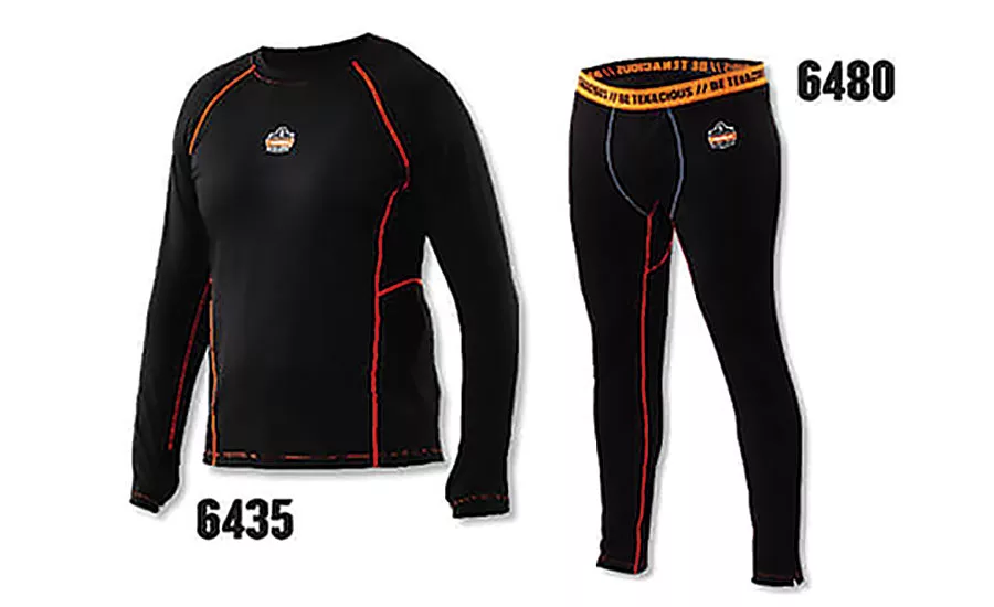 Ergodyne N-Ferno® Line: The 6435 Thermal Base Layer Long Sleeve and the 6480 Thermal Base Layer Bottoms