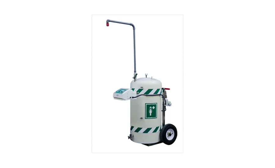 STD-40K Mobile Safety Shower with Eye/Facewash Fountain