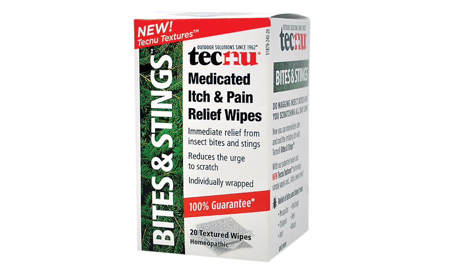 Tecnu Bites & Stings Medicated Itch and Pain Relief Wipes 