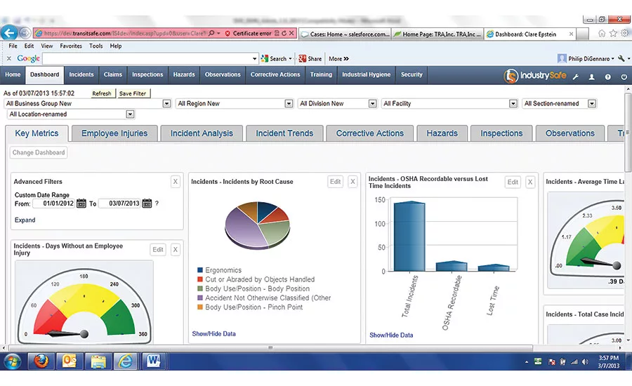 Safety management software 