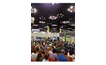 Packed room for a learning session.