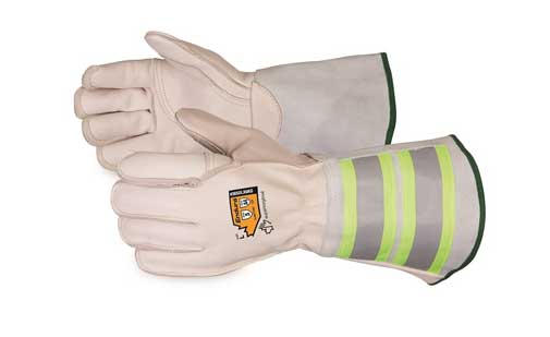 Endura® Deluxe Kevlar®-Lined Lineman Gloves with 6” Reflective Gauntlet Cuffs Product ID: 365DLX6KG