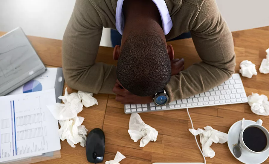 workers stifle reporting illnesses & stressors