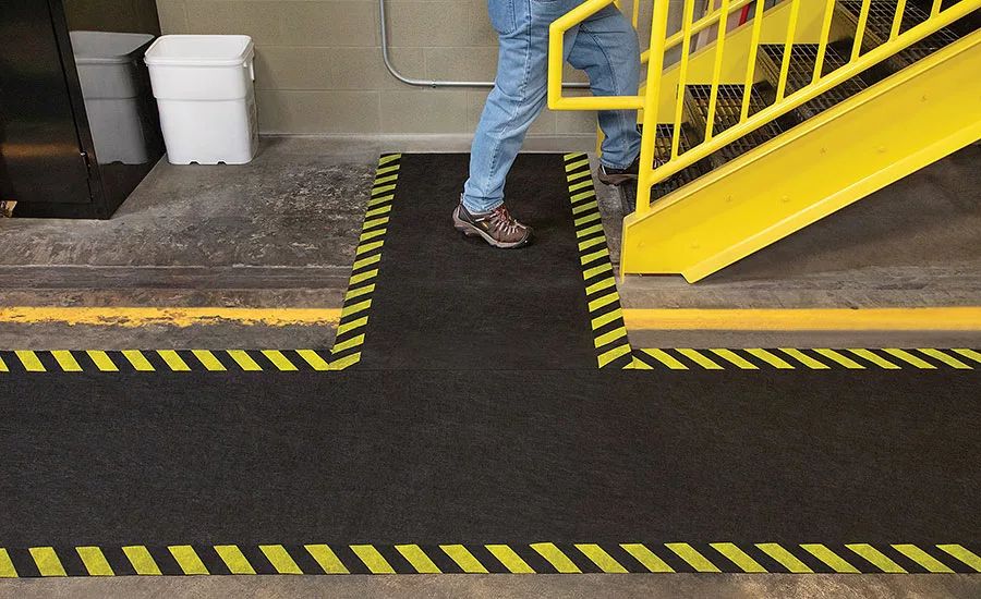 Implement a floor safety plan to prevent slips, trips & falls