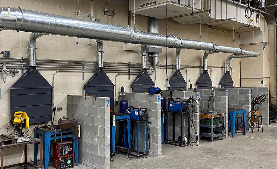 controlling airborne dust and fumes