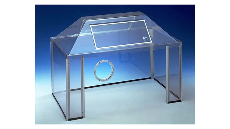 Semi-open extraction cabinet