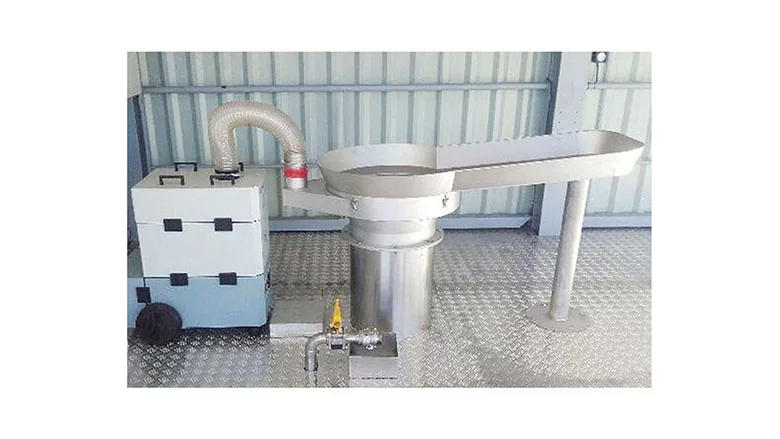 Barrel suction to capture rising dusts
