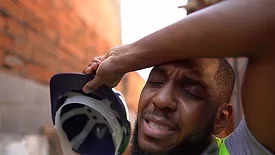A worker with heat stress 