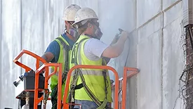 Silica dust during construction