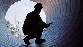 worker in confined space