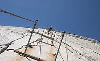 climbing Yosemite National Park’s Half Dome climbing Yosemite National Park’s Half Dome