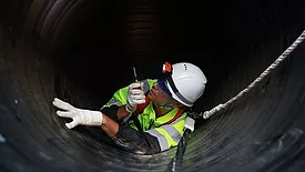 lone worker in a confined space