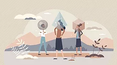 This image illustrates the concept of an "echo chamber" or a workplace environment defined by a lack of diversity in perspectives