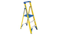 Podium fiberglass ladder