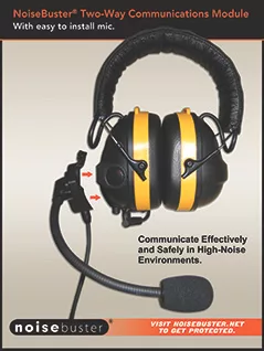 NoiseBuster ANR Earmuff with Add-on Communications Module