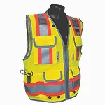 SV55 Class 2 Heavy Woven Two Tone Engineer Safety Vest