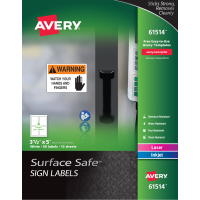 Avery® Surface Safe™ Sign Labels