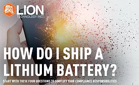 How do I ship a lithium battery?
