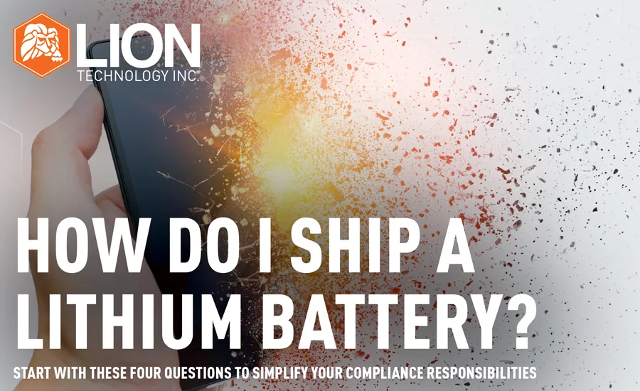 How do I ship a lithium battery?