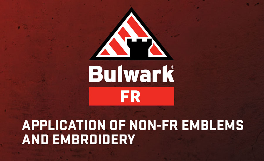 Application of Non-FR Emblems and Embroidery