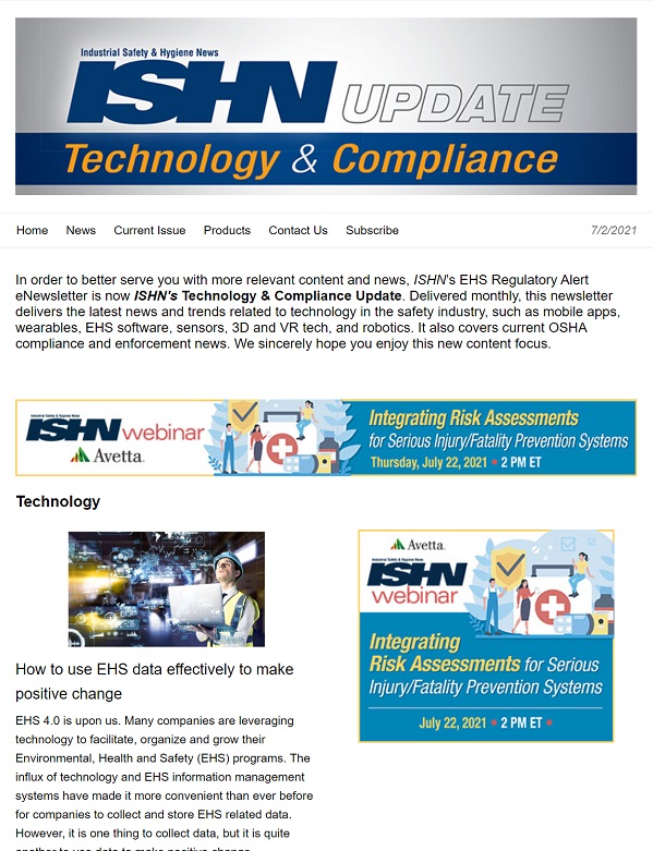 Technology and Compliance Update eNewsletter.