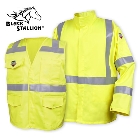 Black Stallion Hi-Vis FR Cotton Jacket and Vest