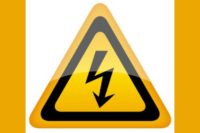 electric shock warning sign