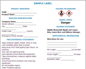 sample label