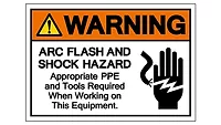 arc flash warning sign