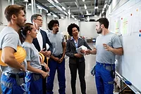 Workers at facility